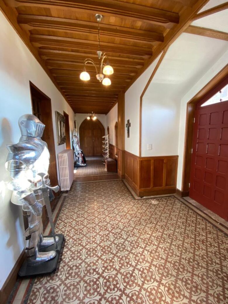 Hallway with interesting guards