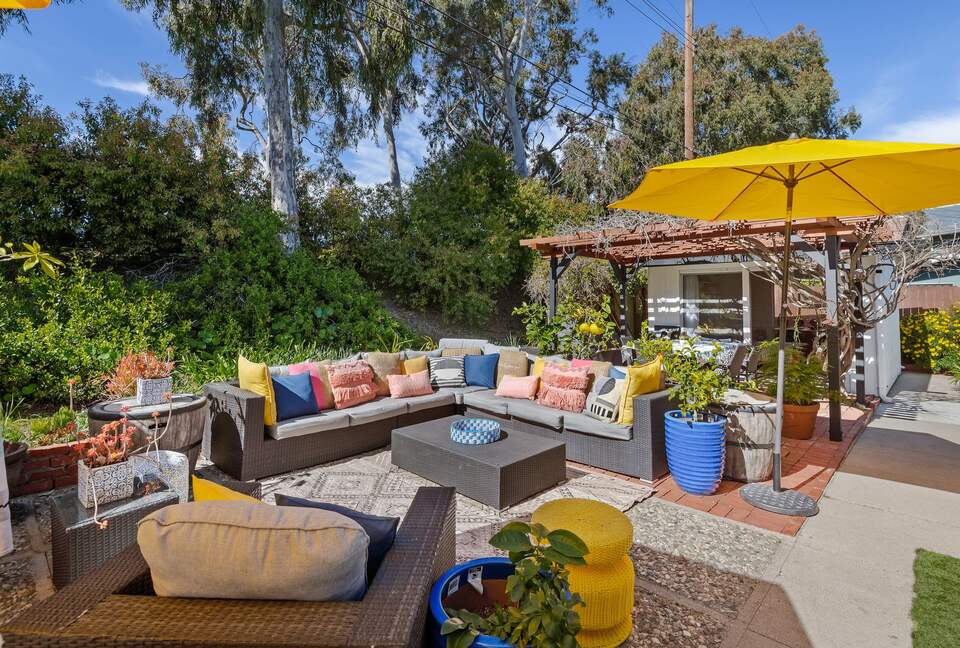 large outdoor seating area