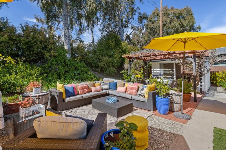 large outdoor seating area