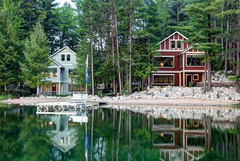 Luxury Lakefront Cottage | With Sandy Beach, Hot Tub, SUP, & Dock - Traverse City, Michigan