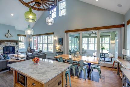 Luxury Lakefront Cottage | With Sandy Beach, Hot Tub, SUP, & Dock - Traverse City, Michigan