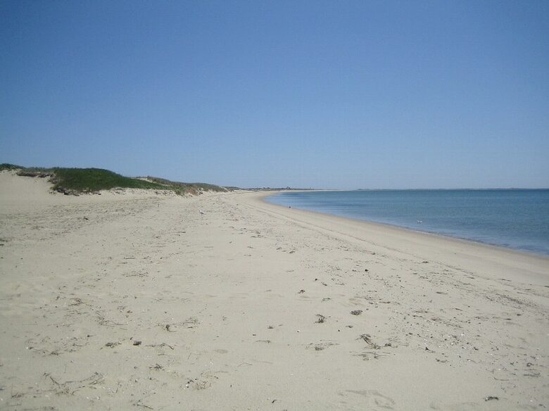 10 Minute Walk on Neighborhood Path down Sand Dunes to Hardings Beach