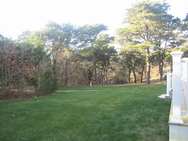 Private Back Yard with Enclosed Outdoor Hot Water Shower