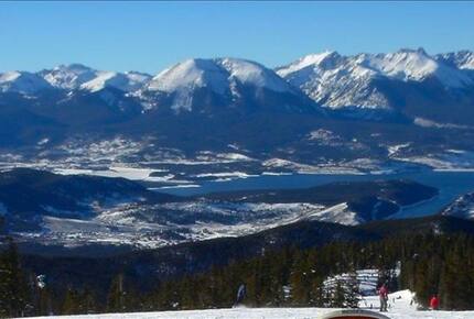 Frisco and Lake Dillon view from Keystone Ski Area