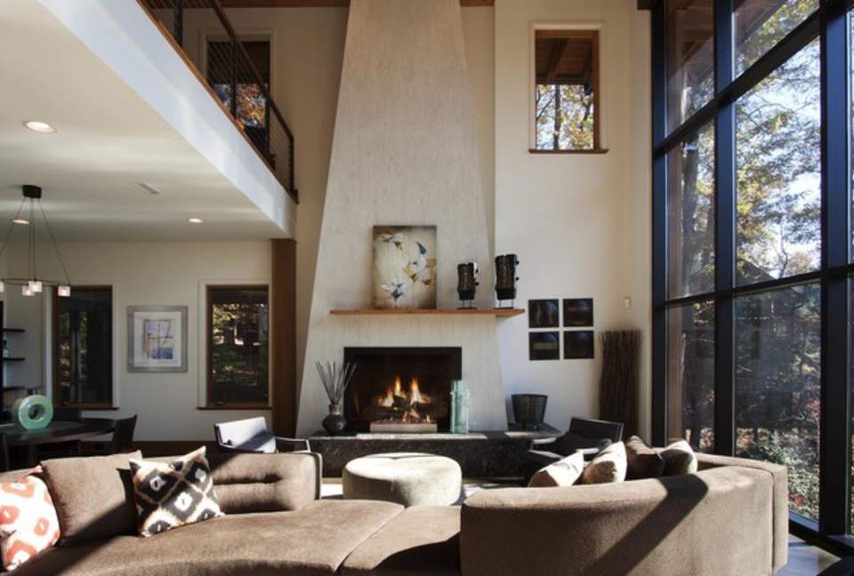 The Glass House on Lake Keowee - Sunset, South Carolina