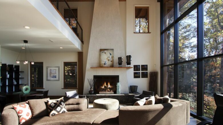 The Glass House on Lake Keowee - Sunset, South Carolina