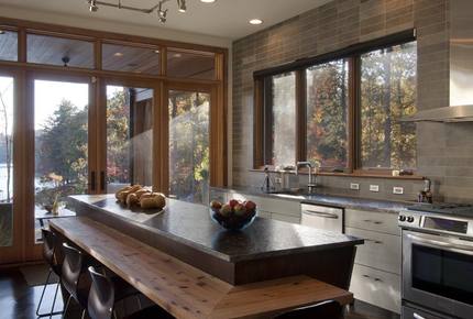 The Glass House on Lake Keowee - Sunset, South Carolina