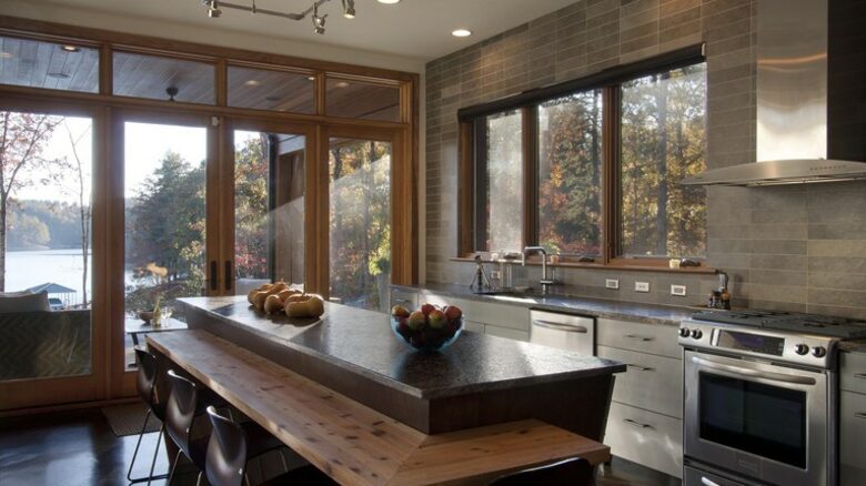 The Glass House on Lake Keowee - Sunset, South Carolina