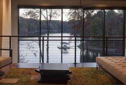 The Glass House on Lake Keowee - Sunset, South Carolina