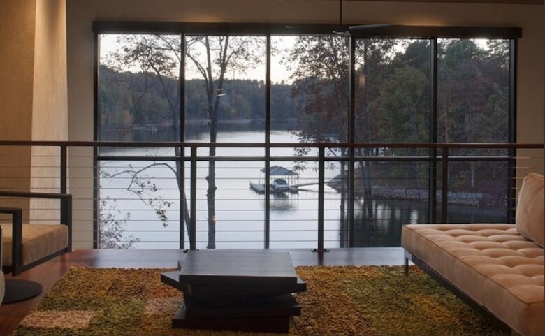 The Glass House on Lake Keowee - Sunset, South Carolina