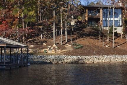 The Glass House on Lake Keowee - Sunset, South Carolina