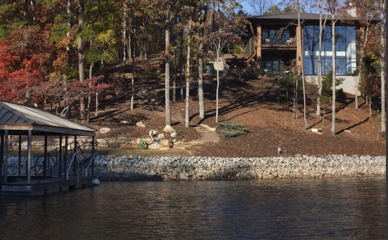 The Glass House on Lake Keowee - Sunset, South Carolina