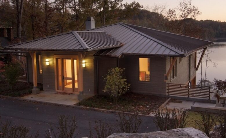 The Glass House on Lake Keowee - Sunset, South Carolina