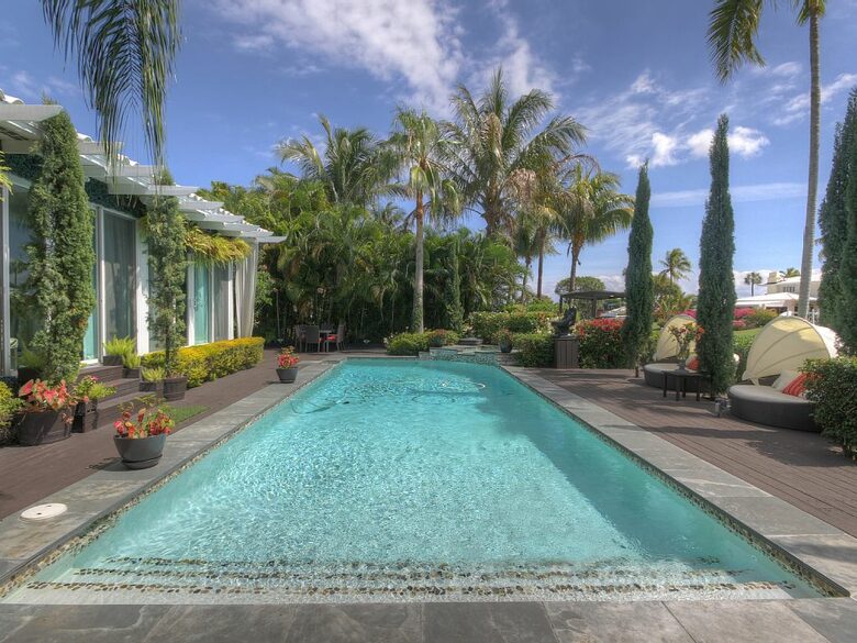 Waterfront Villa with Dock Near South Beach - Miami, Florida